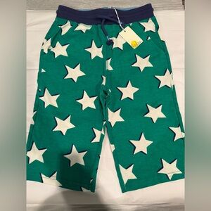 Mini Boden Teal Star-Patterned Kids Shorts size 9